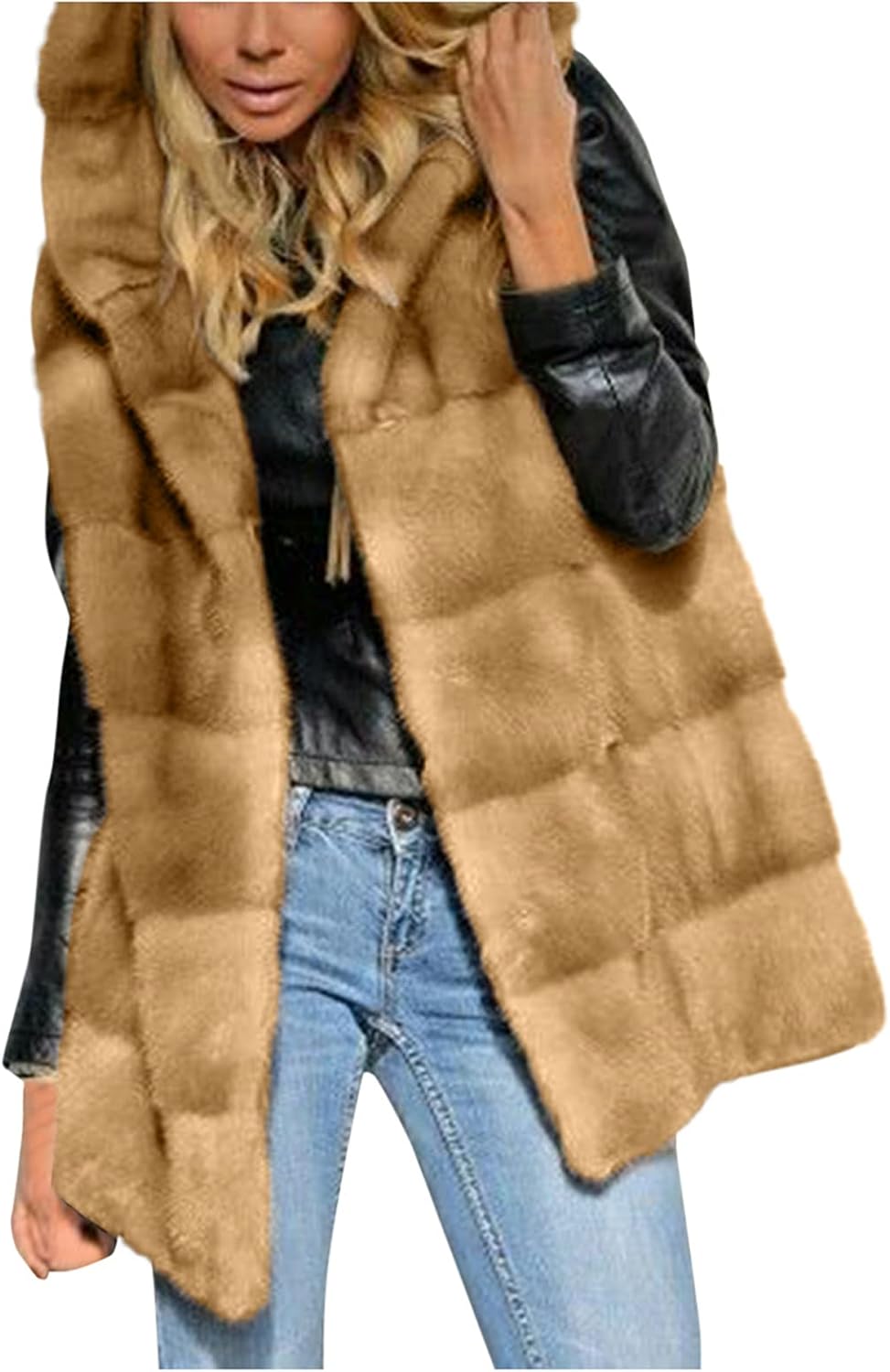 YENN SLEEVELESS DENIM JK タックデニムベスト ノーカラー YENN